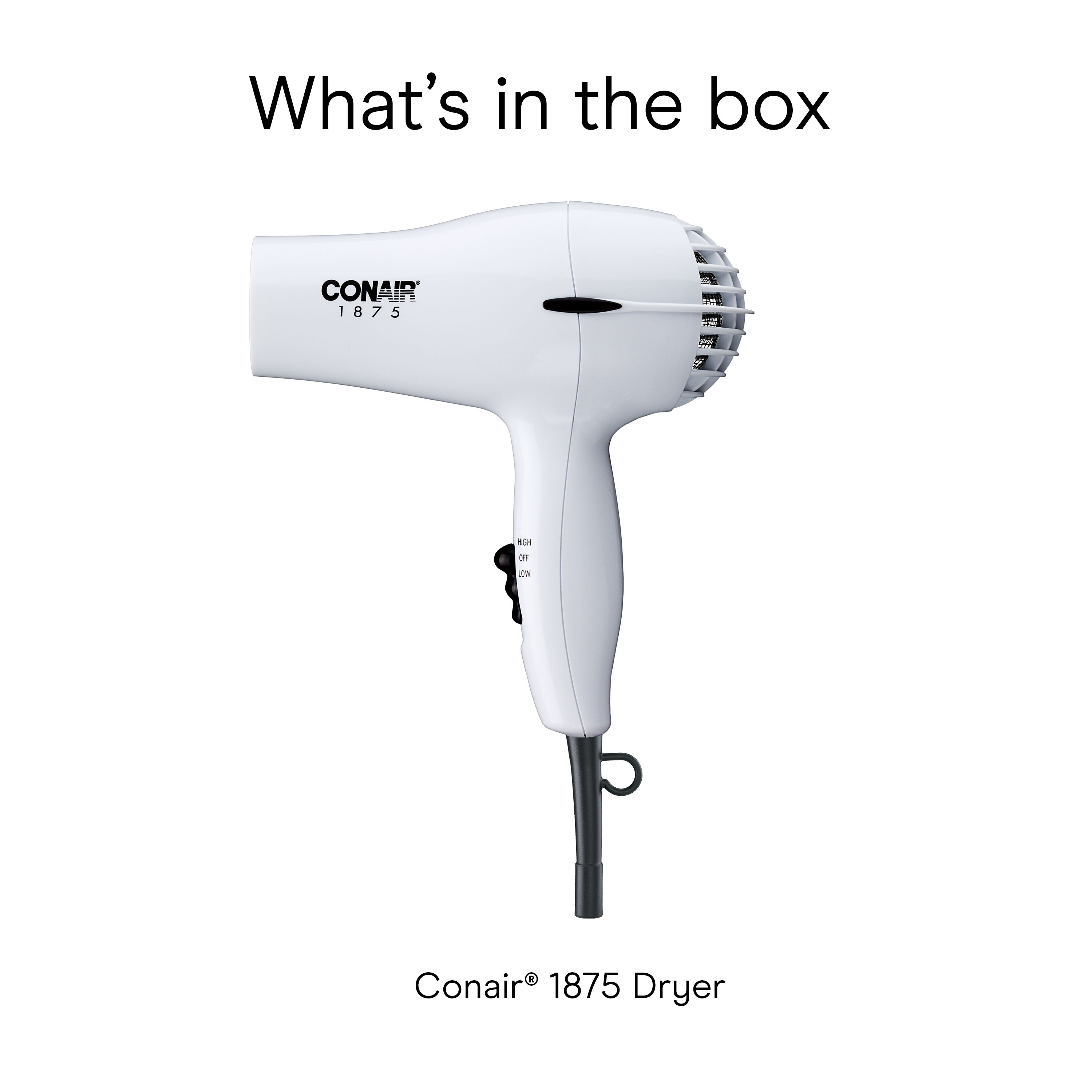 1875W Mid-Size Hair Dryer